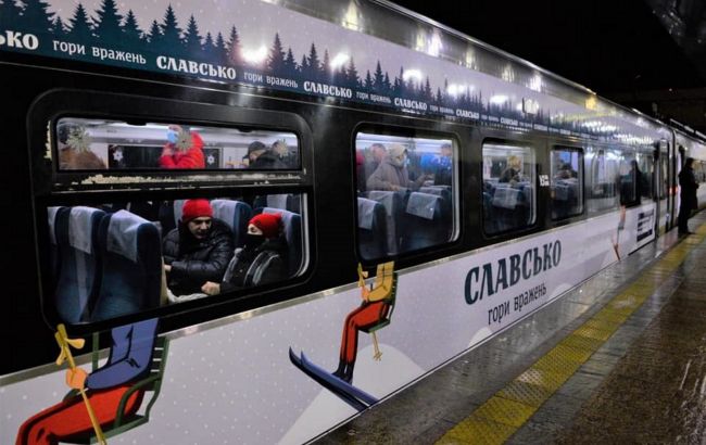 УЗ назначила дополнительные даты курсирования "Лыжного экспресса" из Киева в Славское
