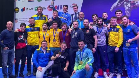 Збірна України з греко-римської боротьби виграла сім медалей на турнірі в Хорватії