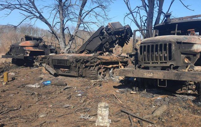ВСУ уничтожили колонну российской техники возле Тростянца