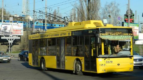 В Киеве увидели хвостатого водителя "за рулем" троллейбуса (видео)