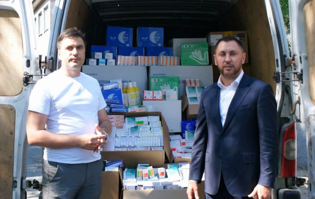 Стрихарский передал больницам в Черкасской области медикаментов на почти 1 млн гривен