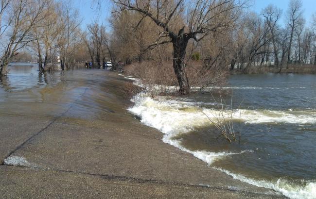 "Десне больше не наливать": под Киевом затопило дамбу (фото, видео)