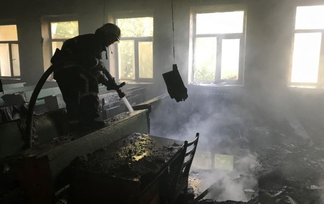 В Запорожье горел политехнический университет