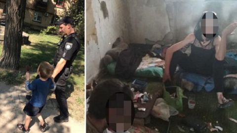 В Запорожье горе-родители 3 месяца держали маленького сына в руинах общежития (видео)