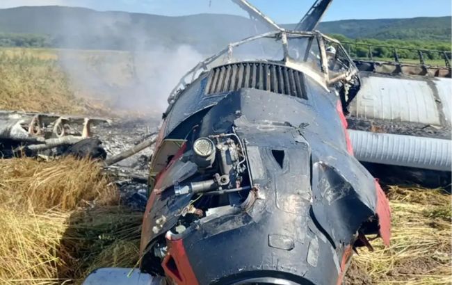 На Сахалине разбился и загорелся самолет Ан-3 с парашютистами на борту