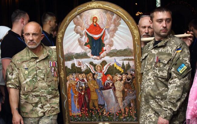 Воїнів АТО і активістів Майдану поряд з Володимиром Великим та Іваном Мазепою увіковічнили на іконі