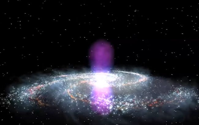 Ученые разгадали тайну огромных газовых пузырей, "вытекающих" из нашей галактики