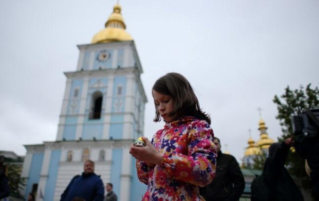 На Михайлівській площі вшанували пам'ять жертв Чорнобиля в Києві