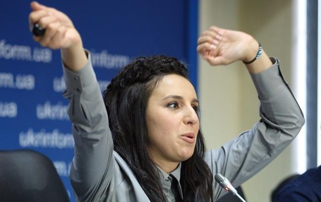 Перепутали фонограмму: пресс-конференция Джамалы в Киеве началась с песни Лазарева