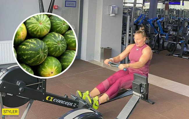 Самая сильная женщина планеты украинка давит бедрами арбузы: посмотрите, что она вытворяет!