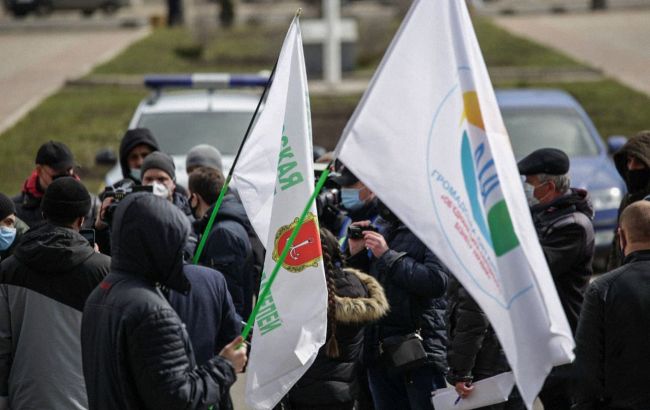 В Одессе вышли на карантинный протест предприниматели