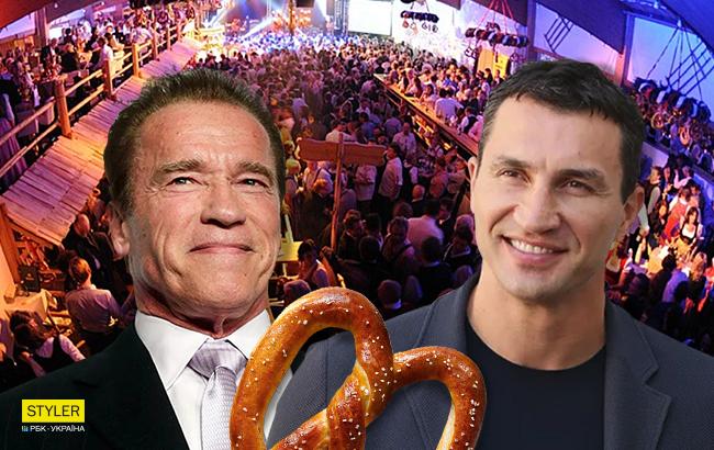 Кличко і Шварценеггер не поділили крендель під час вечірки
