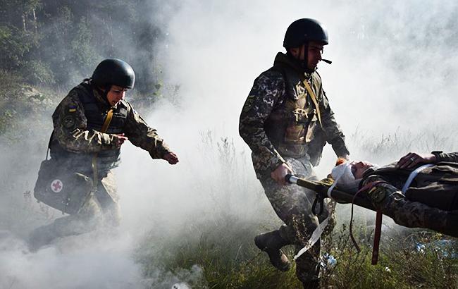 На Донбасі з початку доби поранено двох українських військових