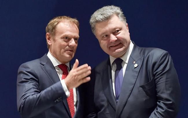 Порошенко і Туск домовилися про проведення саміту Україна-ЄС