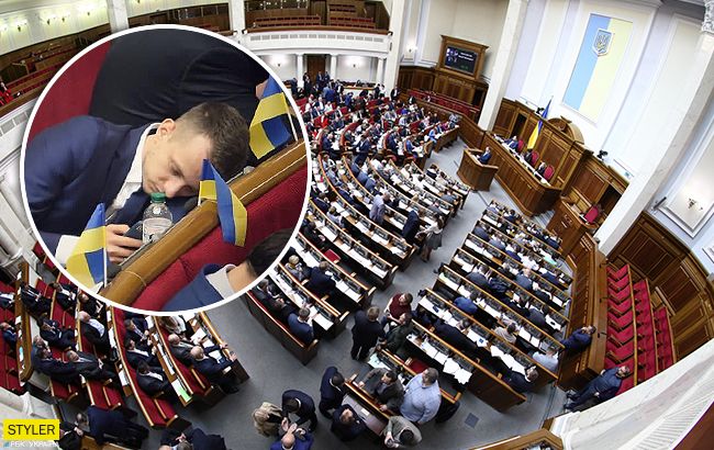 Перепрацював: "Слуга народу" заснув на засіданні Верховної Ради (фото)