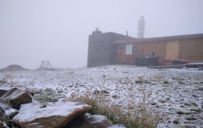 В Україні випав перший сніг (фото, відео)