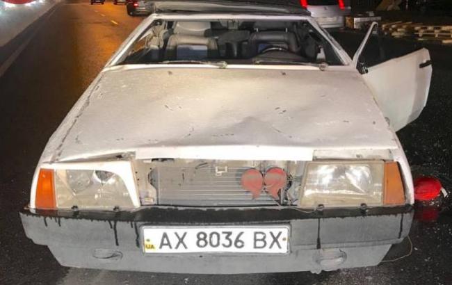 "Автомобіль перестав слухатися": в результаті аварії в Києві авто перекинулося два рази (відео)
