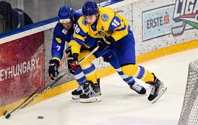 Хоккейная сборная Украины победила Италию в овертайме на старте Мемориала Шаркози