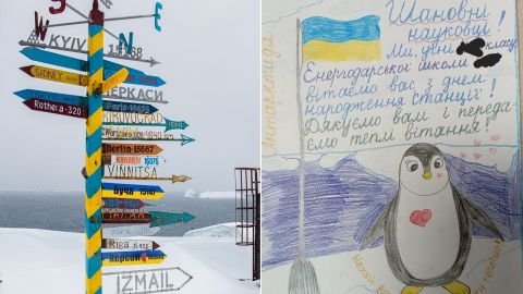 Полярники показали привітання від школярів із окупованого Енергодару: ось що пишуть діти