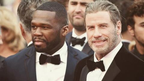 Канны 2018: Джон Траволта поразил неожиданным появлением на сцене с 50 cent (видео)