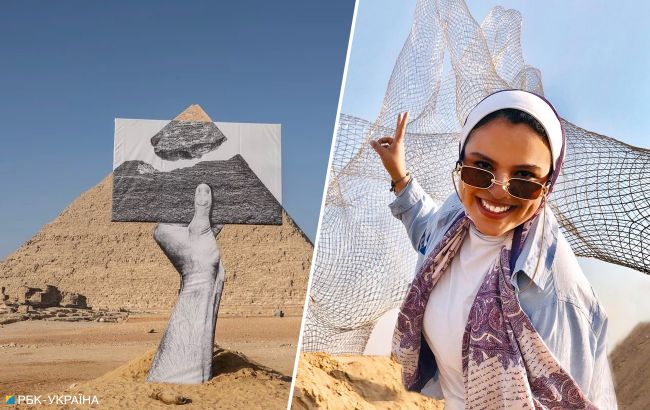 Десятки тысяч туристов в день: масштабная выставка на фоне египетских пирамид стала популярной фотолокацией