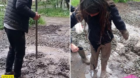 У Кривому Розі дівчинку засмоктала трясовина з щебеню від комунальників: огороджувати не стали