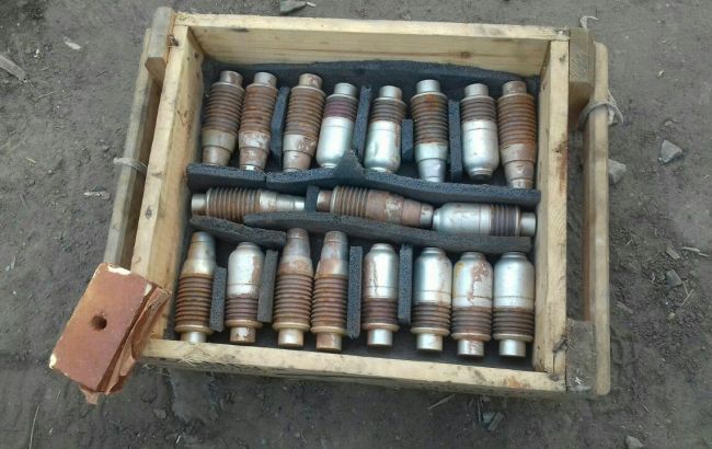 В зоні АТО знайшли дві схованки з боєприпасами