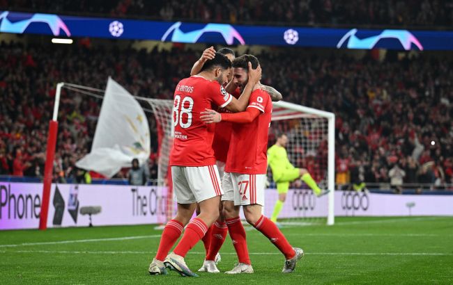 "Бенфика" разгромила "Брюгге" и стала первым четвертьфиналистом Лиги чемпионов