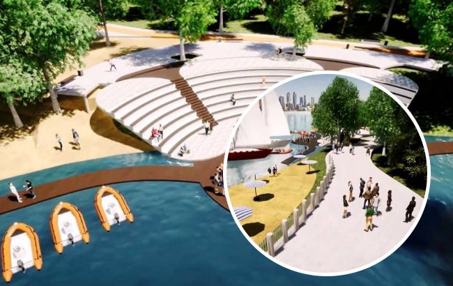 На берегу залива в Киеве обустроят парк за 20 миллионов. Вот каким он будет