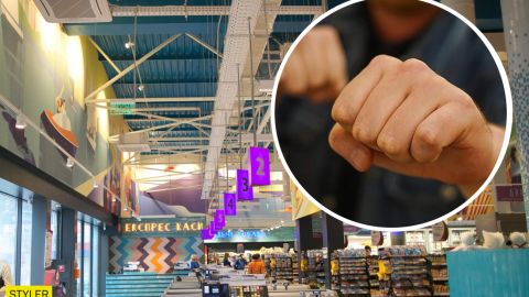 В Киеве в супермаркете покупатели устроили массовую драку: видео инцидента