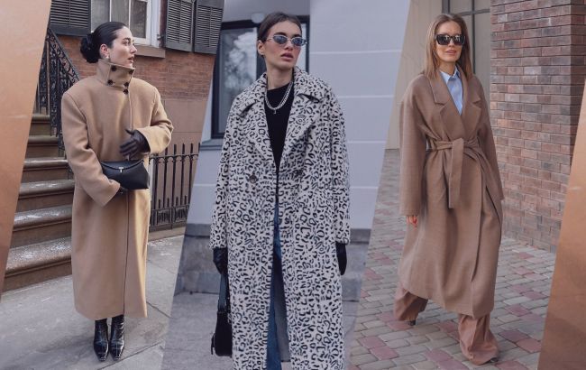 Трендовые модели пальто на зиму 2026: ретро, животный принт и пальто-халат