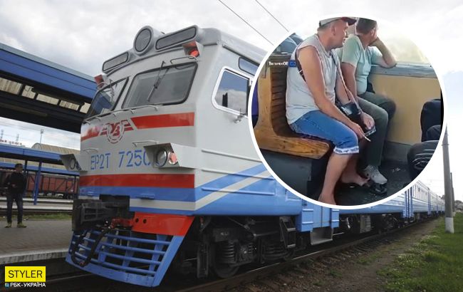 У мережі показали "трешову" українську електричку: чого там тільки не роблять