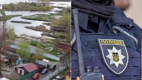 Круті хлопці! Під Києвом поліцейські врятували рибалку з водяної пастки (відео)