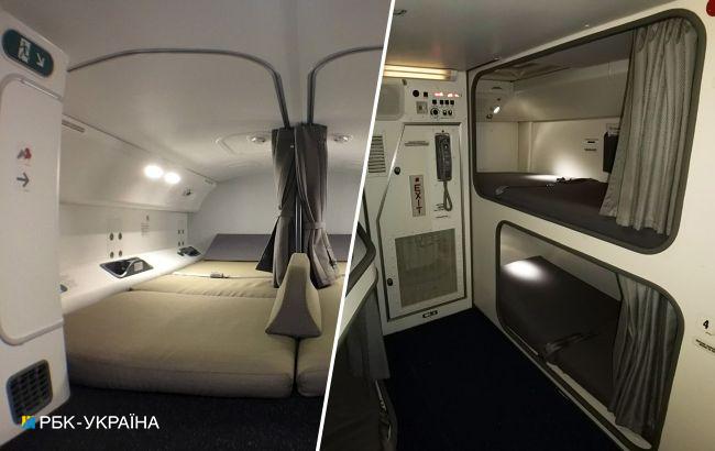 Скрытые комнаты для сна в самолетах: где они находятся и как выглядят