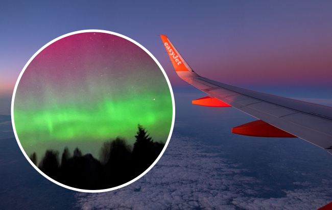 Заради приголомшливого полярного сяйва пілот розвернув літак на 360 градусів: ось як воно виглядає