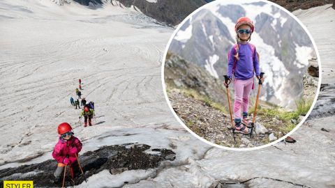 П'ятирічна українка підкорила одну з вершин Кавказу: піднялася на висоту 4000 метрів