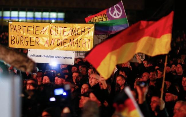 В Дрездене протестуют против притока мигрантов