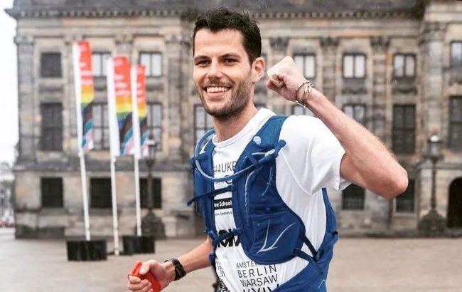 От Амстердама до Киева: нидерландец устроил забег на 2500 км ради Украины