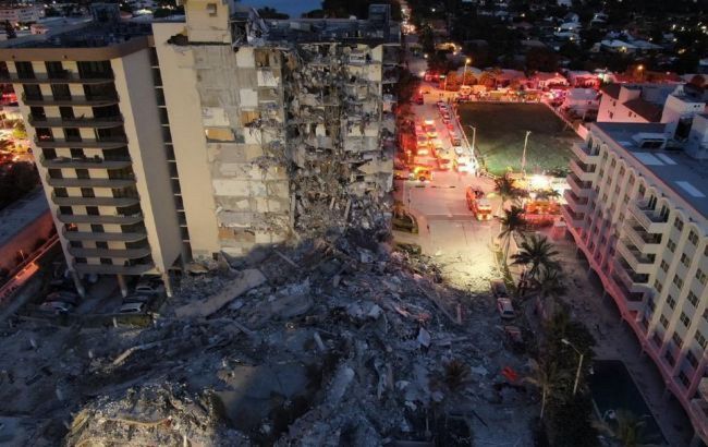Зросла кількість жертв і зниклих безвісти обвалення багатоповерхівки в Маямі