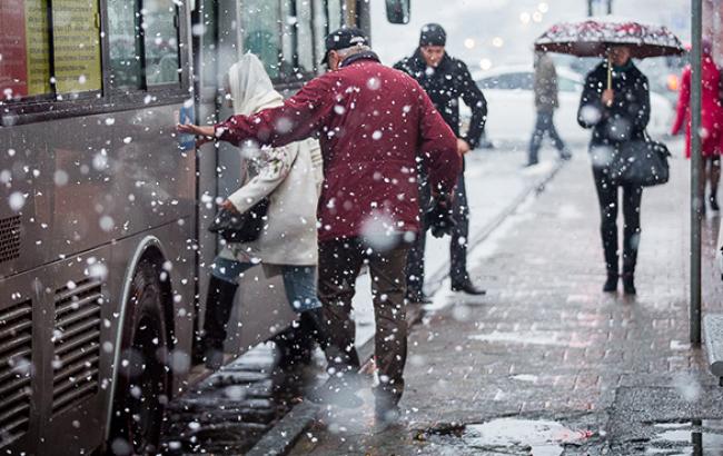 Погода на сьогодні: в Україні сніг з дощем, температура опуститься до -7