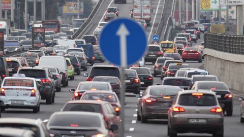 В Киеве образовались многочисленные пробки