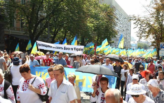 МВС назвало кількість учасників Хресної ходи в Києві