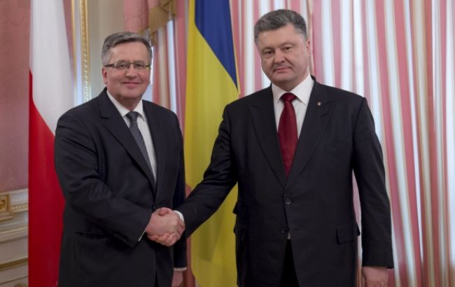 Порошенко: переговоры с Коморовским были очень продуктивными