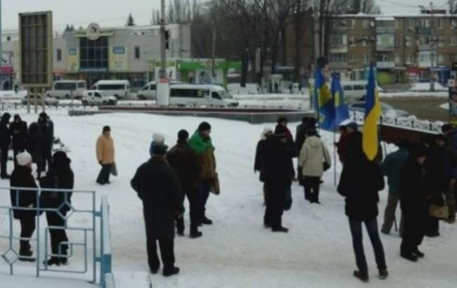 Жители Кривого Рога объединились в "Ланцюг єднання"