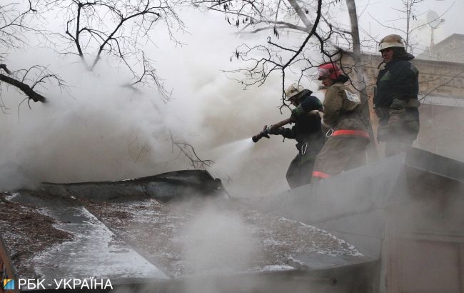 В Одессе произошел пожар на территории завода