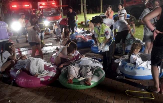 Число загиблих в результаті вибуху в аквапарку на Тайвані складає 8 осіб