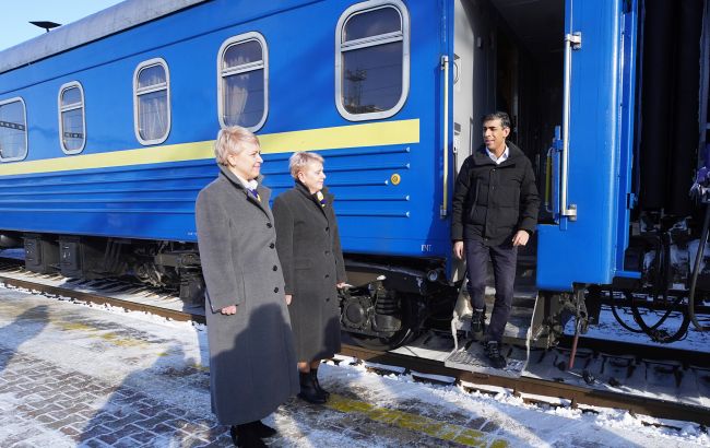 В Киев с визитом прибыл премьер Британии Сунак