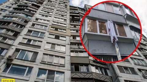 В Киеве мужчина сорвался с балкона, пытаясь сбежать по простыни (фото)