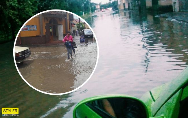 Закарпатье залило дождями: один город ушел под воду