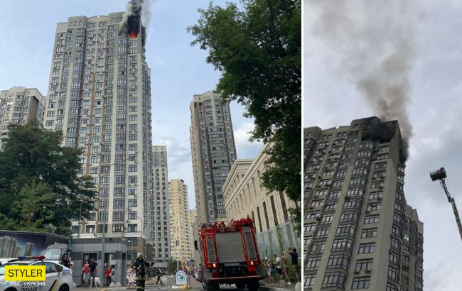 Пожар в новом ЖК Киева закончился трагедией: припаркованные авто не давали пожарным подъехать